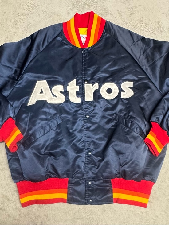 STARTER Other - Rare 80’s Vintage Houston Astros Satin Starter Jacket XL Early Production USA